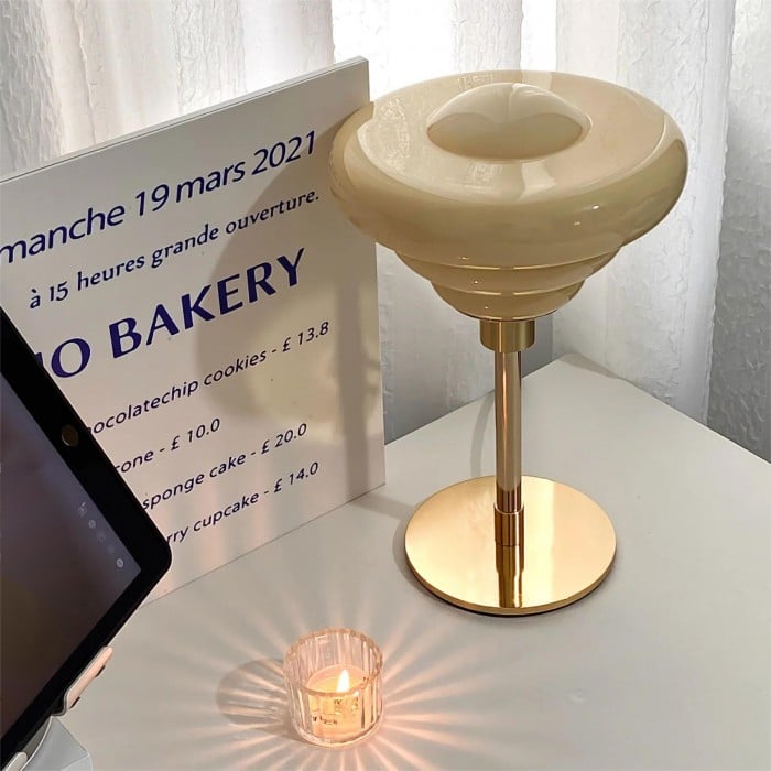 Szklana Lampa Stołowa Bauhaus | 1+1 GRATIS