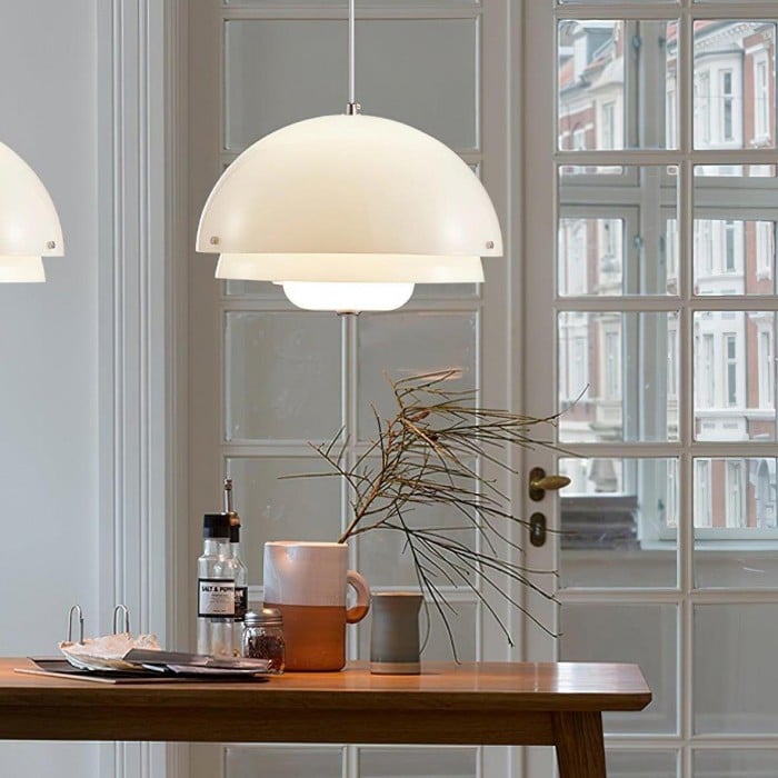 Nowoczesna Biała Lampa Wisząca | 1+1 GRATIS