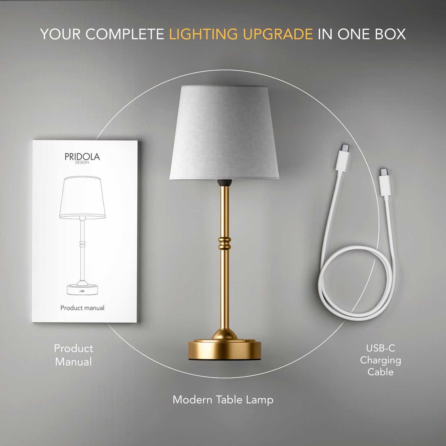 Nowoczesna Luksusowa Lampa Stołowa  | 1+1 GRATIS