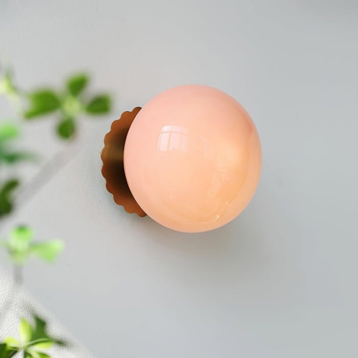 Szklana lampa ścienna Bauhaus Sphere | 1+1 GRATIS