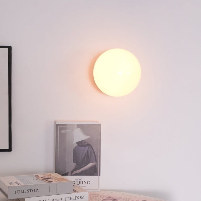 Szklana lampa ścienna Bauhaus Sphere | 1+1 GRATIS