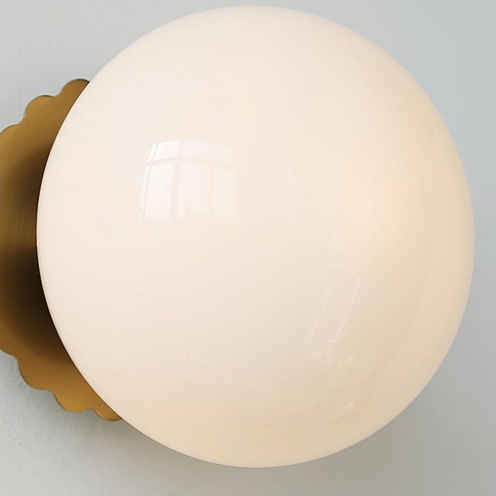 Szklana lampa ścienna Bauhaus Sphere | 1+1 GRATIS