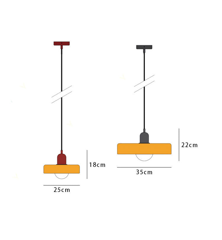 Lampa wisząca w stylu Bauhausu | 1+1 GRATIS