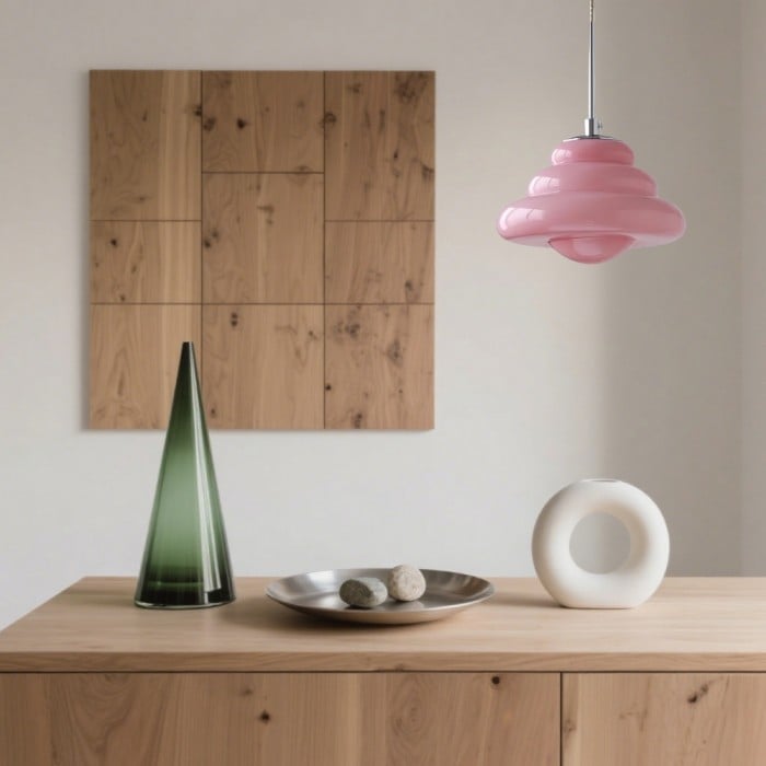 Szklana lampa wisząca Art Deco Bauhaus Donut | 1+1 GRATIS