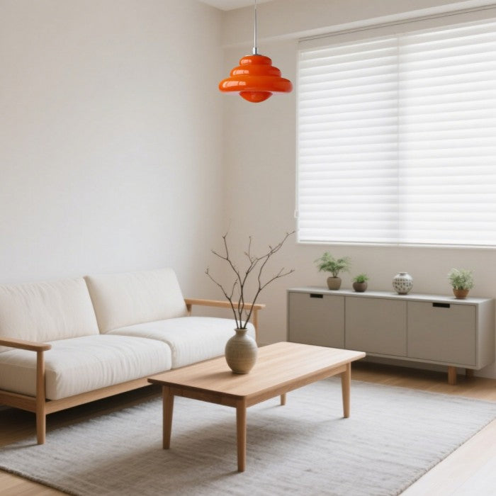 Szklana lampa wisząca Art Deco Bauhaus Donut | 1+1 GRATIS
