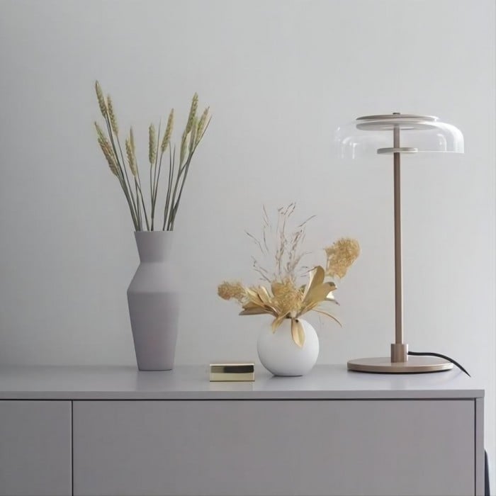 Ronde Szklana Lampa Stołowa  Brossi | 1+1 GRATIS