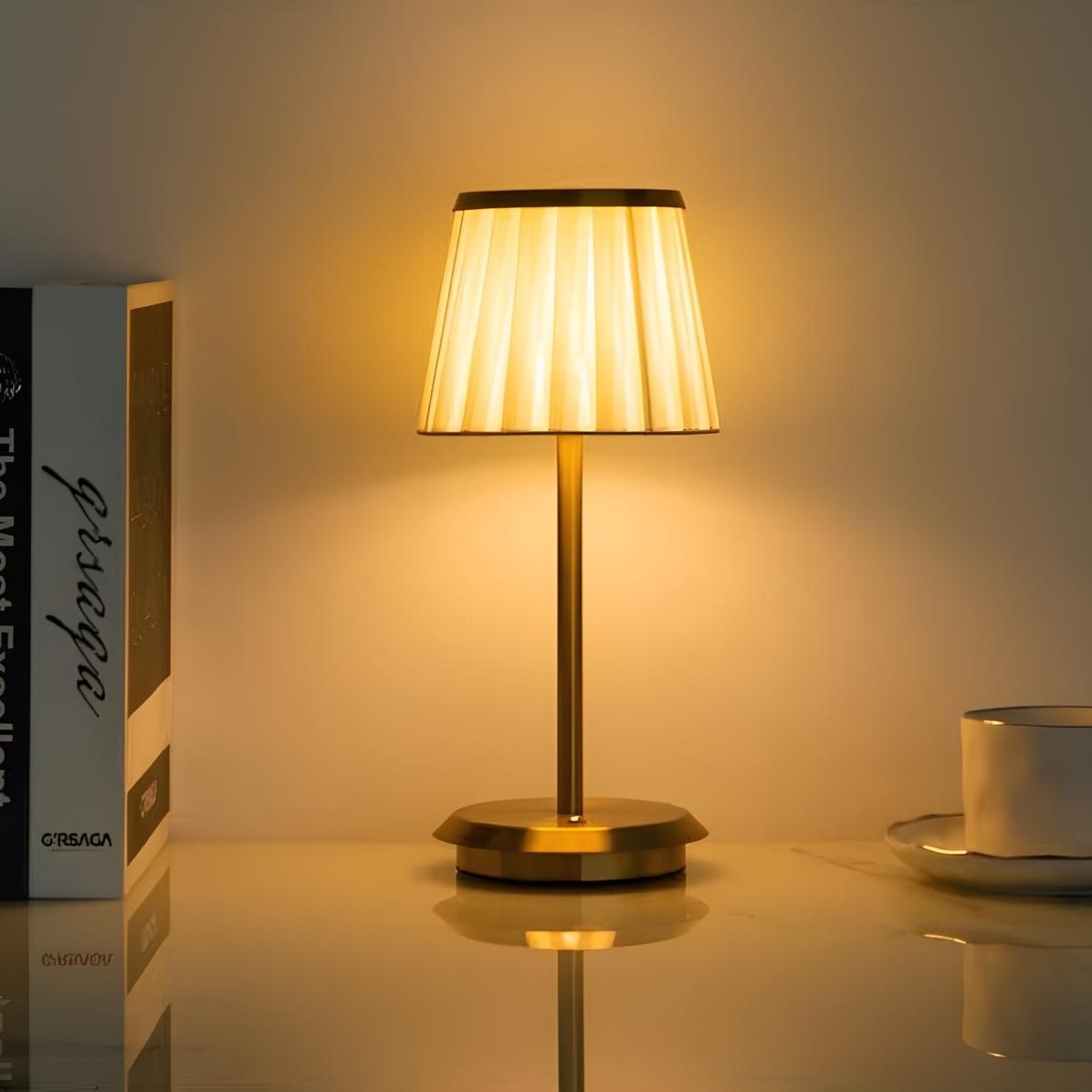 Elegancka Klasyczna Lampa Stołowa | 1+1 GRATIS