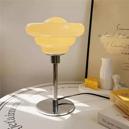 Szklana Lampa Stołowa Bauhaus  | 1+1 GRATIS