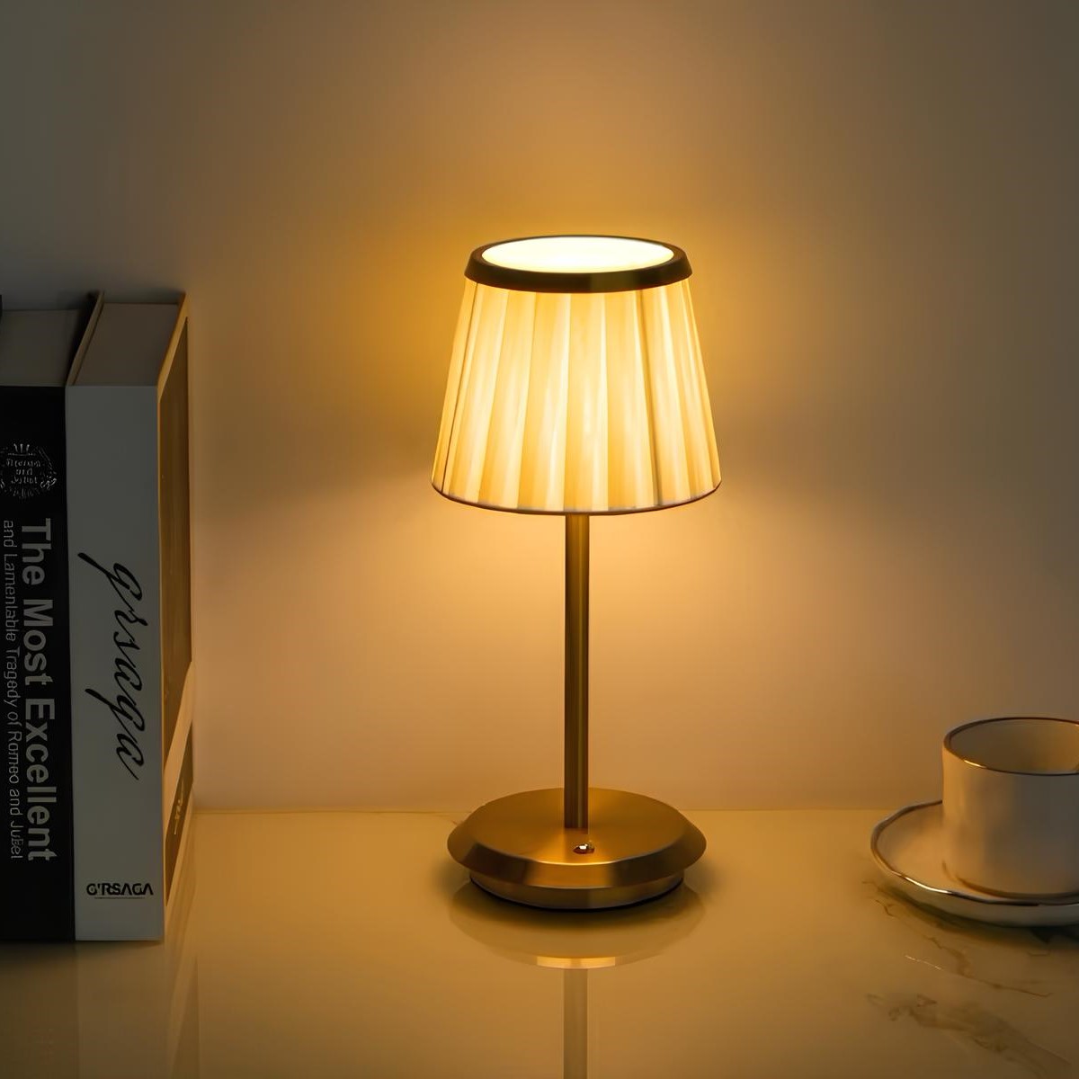Elegancka Klasyczna Lampa Stołowa | 1+1 GRATIS