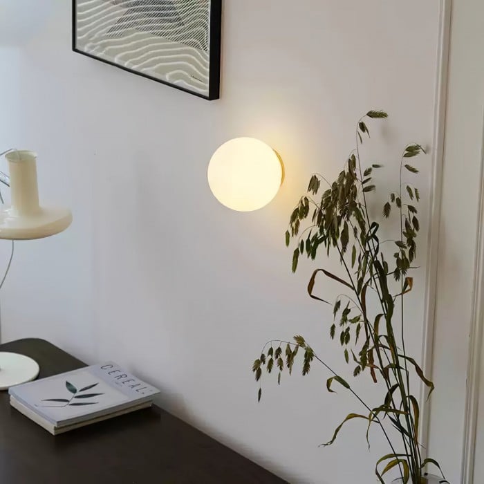 Minimalistyczna Lampa Ścienna Bauhaus Orb | 1+1 GRATIS