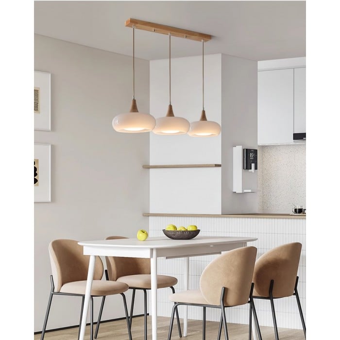 Pomarańczowa lampa wisząca w stylu Bauhaus | 1+1 GRATIS