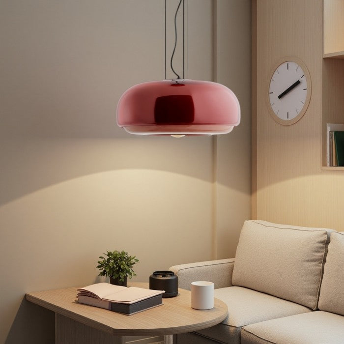 Rossi Witrażowa Lampa Wisząca Macaron | 1+1 GRATIS