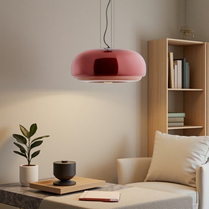 Rossi Witrażowa Lampa Wisząca Macaron | 1+1 GRATIS