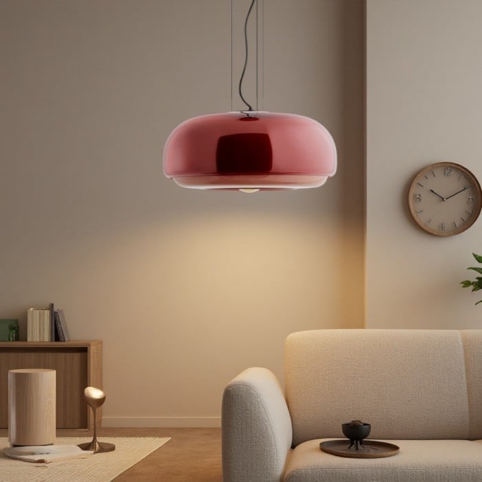 Rossi Witrażowa Lampa Wisząca Macaron | 1+1 GRATIS