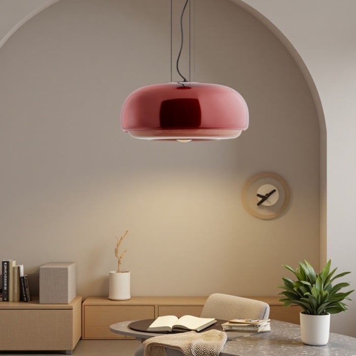 Rossi Witrażowa Lampa Wisząca Macaron | 1+1 GRATIS