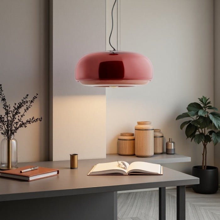 Rossi Witrażowa Lampa Wisząca Macaron | 1+1 GRATIS