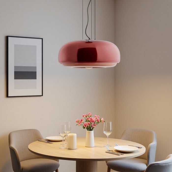 Rossi Witrażowa Lampa Wisząca Macaron | 1+1 GRATIS