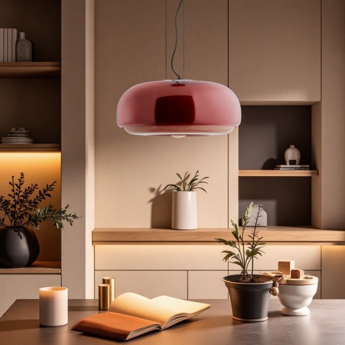 Rossi Witrażowa Lampa Wisząca Macaron | 1+1 GRATIS