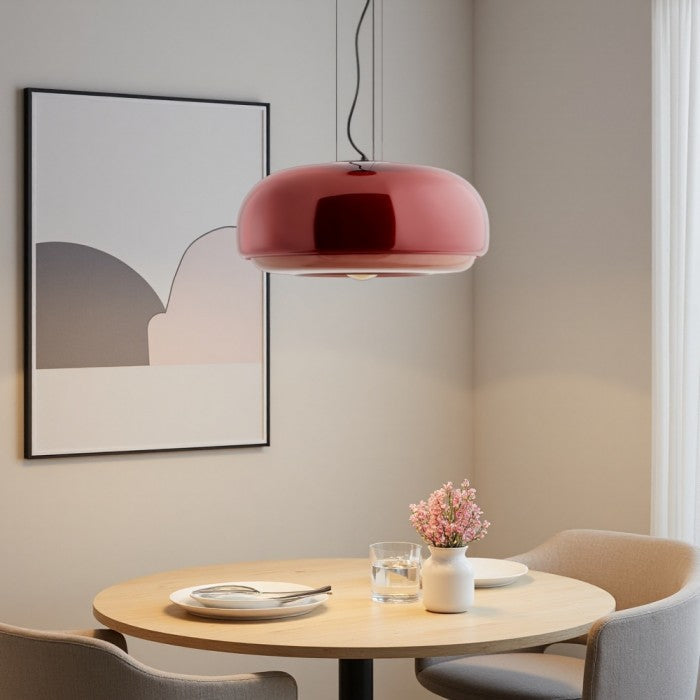 Rossi Witrażowa Lampa Wisząca Macaron | 1+1 GRATIS