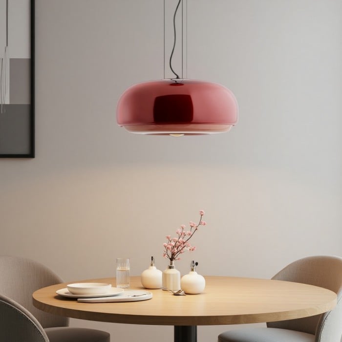Rossi Witrażowa Lampa Wisząca Macaron | 1+1 GRATIS