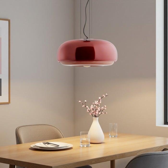 Rossi Witrażowa Lampa Wisząca Macaron | 1+1 GRATIS