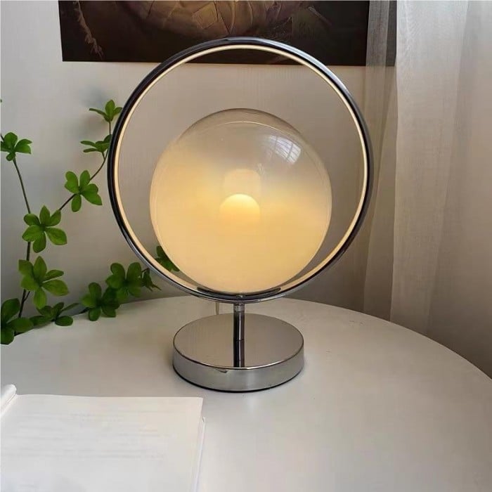 Orb Planet Bauhaus Szklana Lampa Stołowa | 1+1 GRATIS