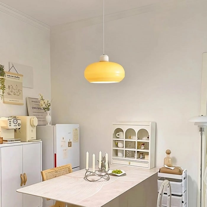 Minimalistyczna szklana lampa wisząca Dubois | 1+1 GRATIS
