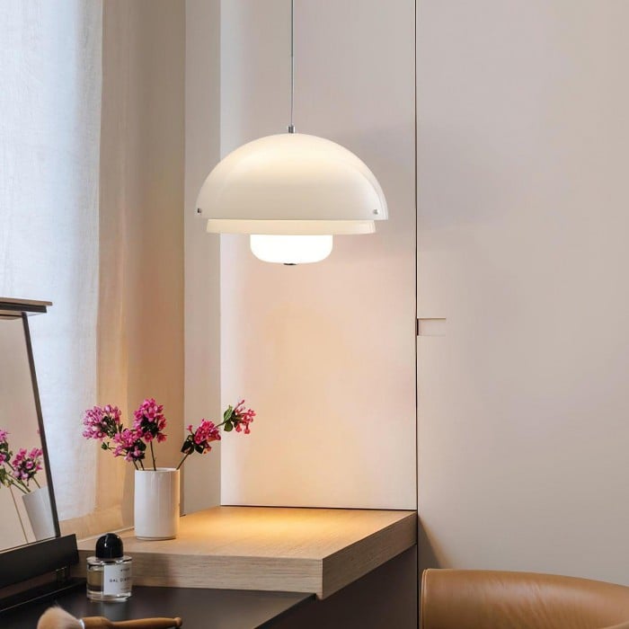 Nowoczesna Biała Lampa Wisząca | 1+1 GRATIS