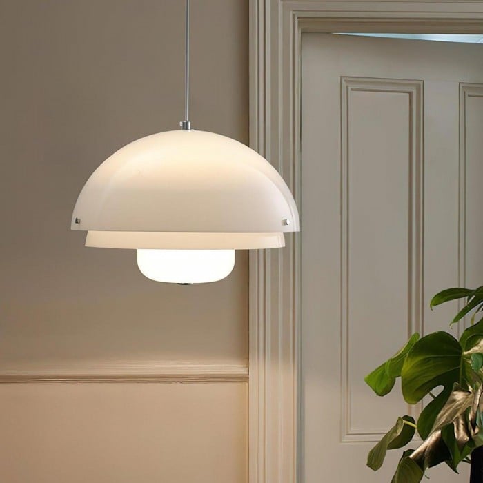Nowoczesna Biała Lampa Wisząca | 1+1 GRATIS
