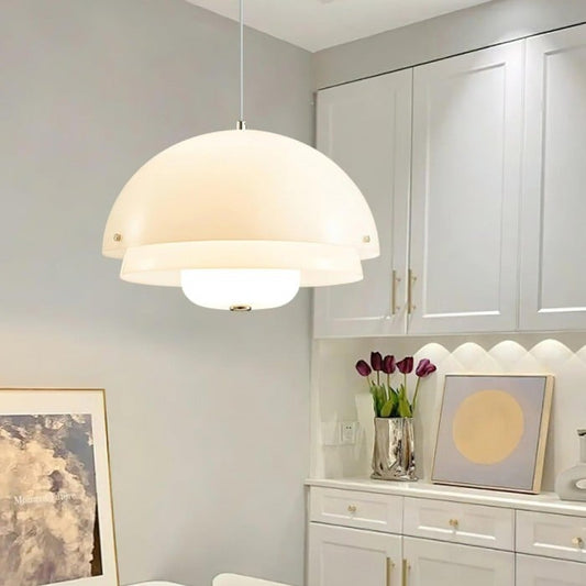Nowoczesna Biała Lampa Wisząca | 1+1 GRATIS