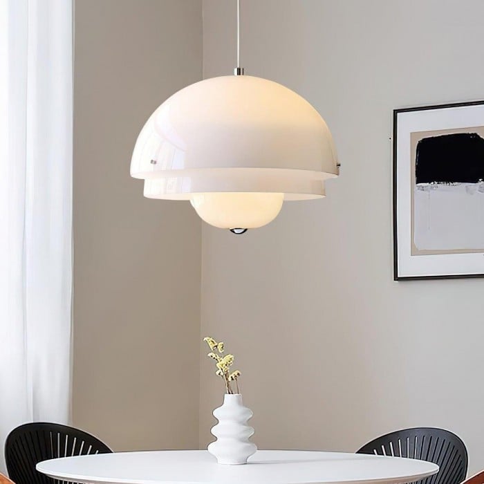Nowoczesna Biała Lampa Wisząca | 1+1 GRATIS