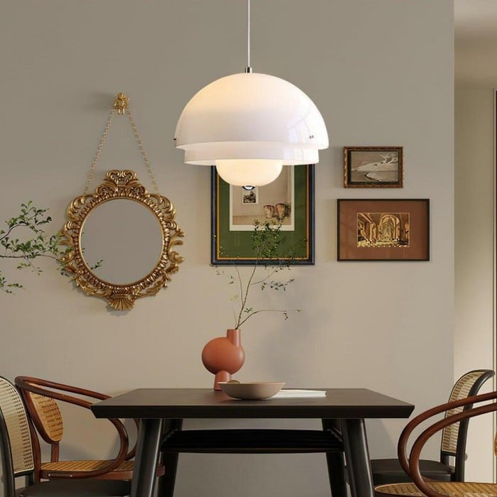 Nowoczesna Biała Lampa Wisząca | 1+1 GRATIS