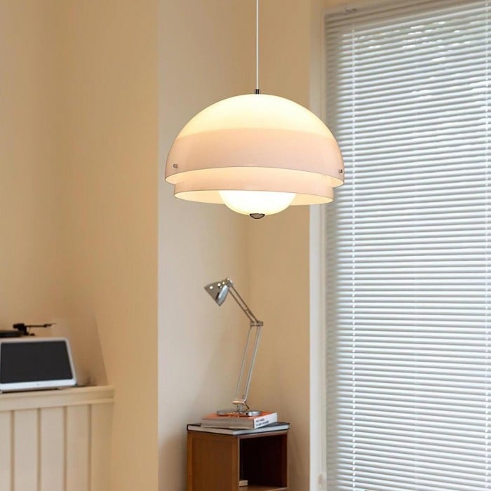 Nowoczesna Biała Lampa Wisząca | 1+1 GRATIS