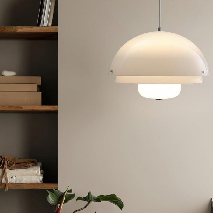Nowoczesna Biała Lampa Wisząca | 1+1 GRATIS