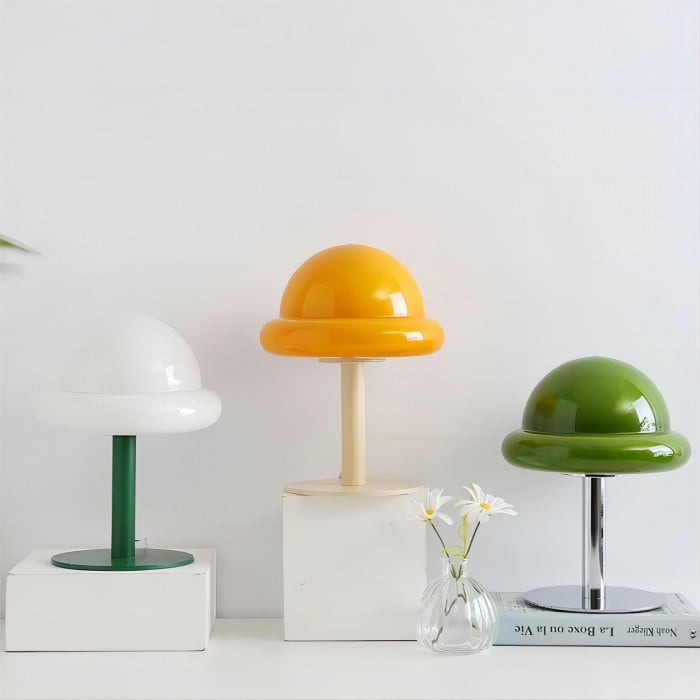 Szklana lampa stołowa Morandi Bauhaus Egg | 1+1 GRATIS