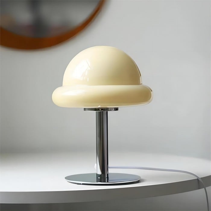 Szklana lampa stołowa Morandi Bauhaus Egg | 1+1 GRATIS