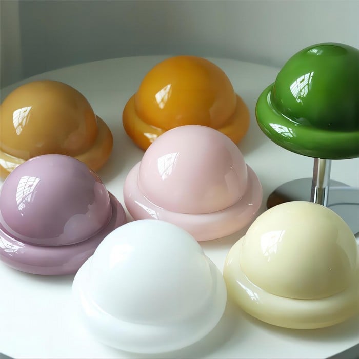 Szklana lampa stołowa Morandi Bauhaus Egg | 1+1 GRATIS