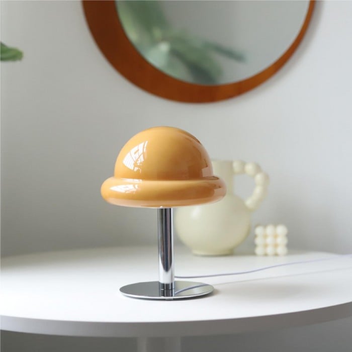 Szklana lampa stołowa Morandi Bauhaus Egg | 1+1 GRATIS