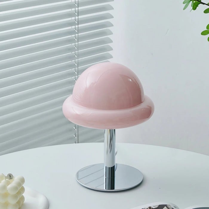 Szklana lampa stołowa Morandi Bauhaus Egg | 1+1 GRATIS