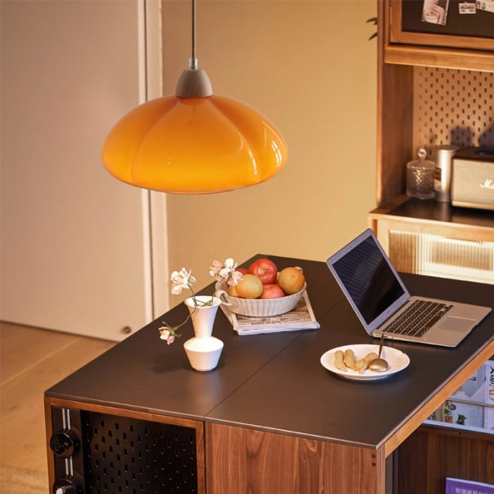 Retro Noordse Pomarańczowa Lampa Wisząca| 1+1 GRATIS