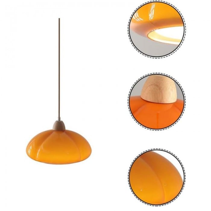 Retro Noordse Pomarańczowa Lampa Wisząca| 1+1 GRATIS