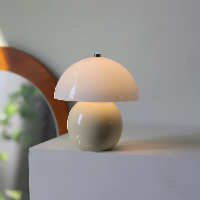 Vintage ceramiczna lampa stołowa Mushroom | 1+1 GRATIS