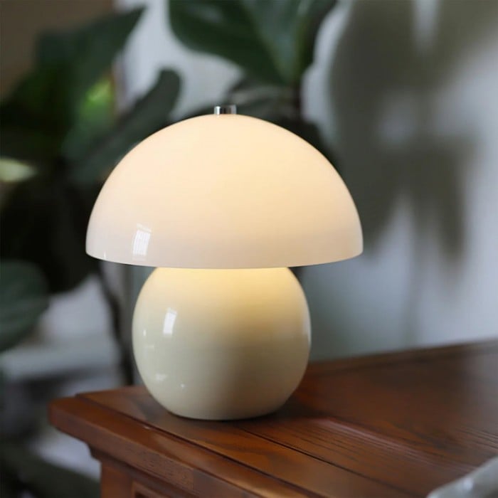 Vintage ceramiczna lampa stołowa Mushroom | 1+1 GRATIS