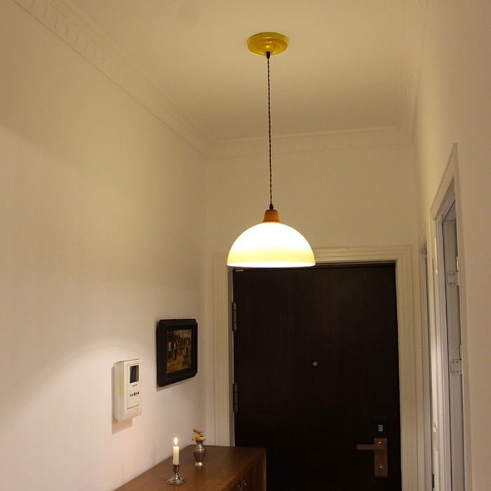 Szklana lampa wisząca Bauhaus vintage | 1+1 GRATIS