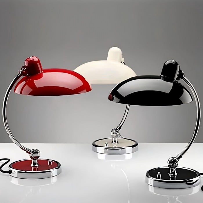 Retro Luxe Lampa Stołowa z Metalowym | 1+1 GRATIS
