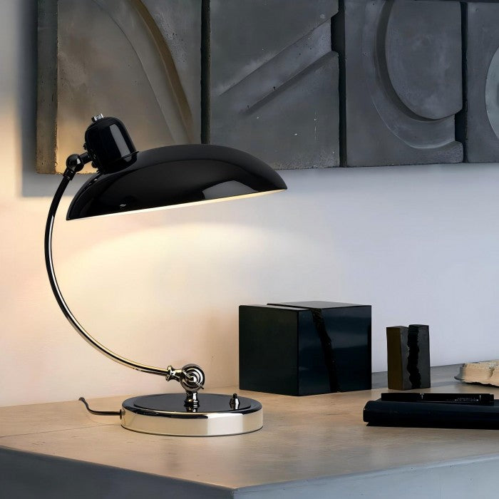 Retro Luxe Lampa Stołowa z Metalowym | 1+1 GRATIS